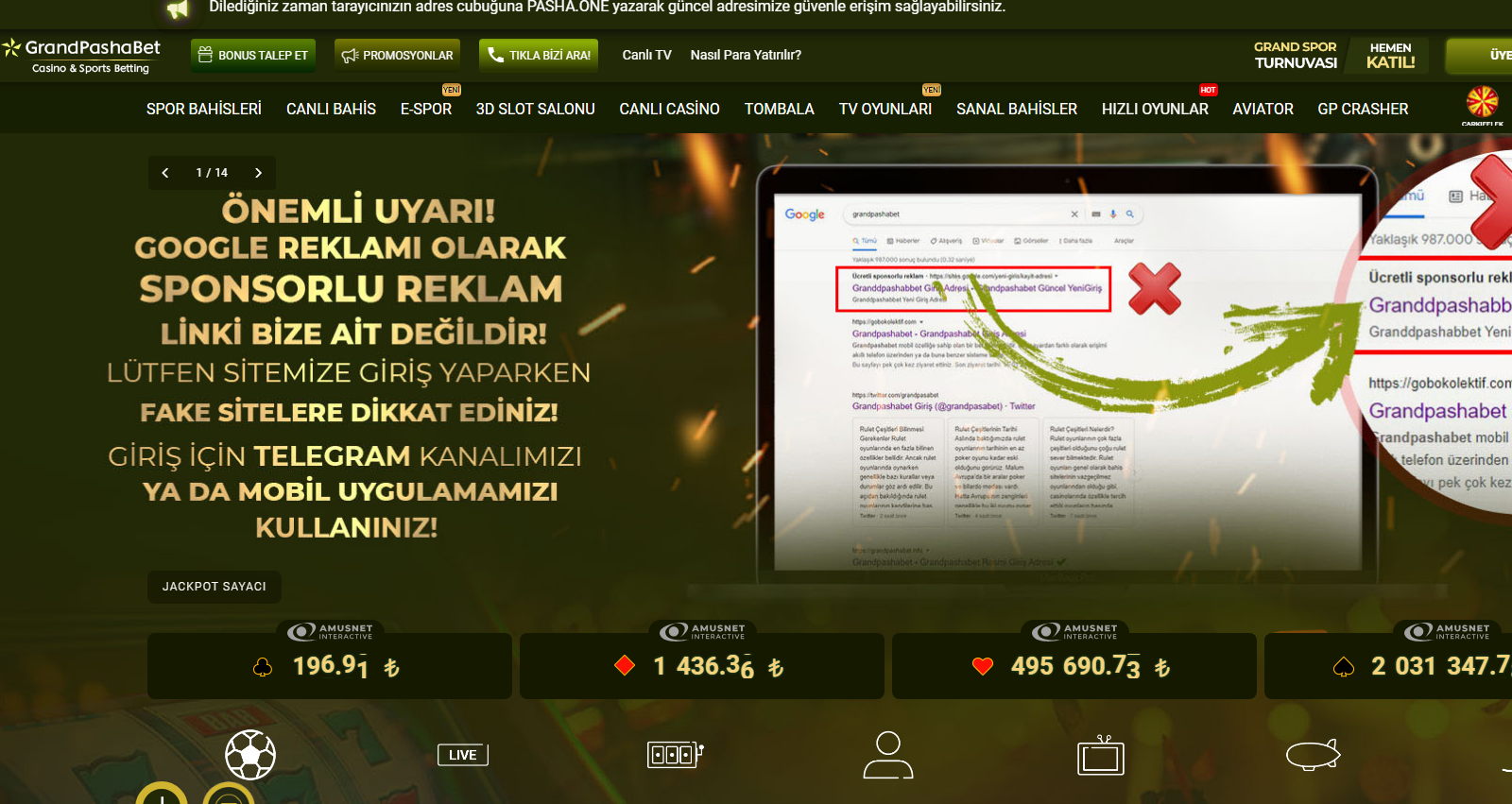 Grandpashabet Güncel Giriş Adresi